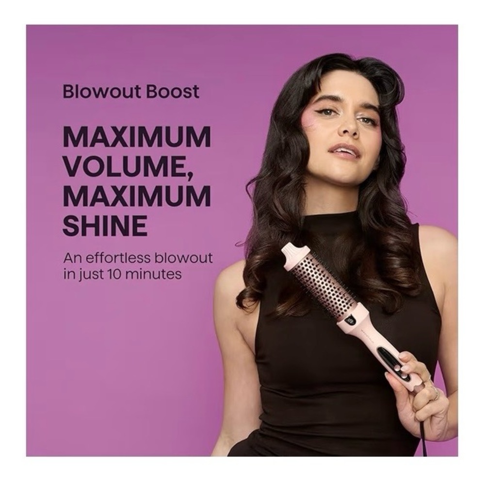 BRAND NEW Wavytalk Thermal Brush, Blowout Boost 1.5 inch Heated Round Brush,Pink - Picture 8 of 14